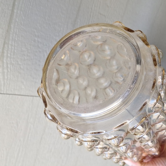 Vintage Glass Bubble Vase Large Size 11" Yellow Hue - Picture 6 of 8